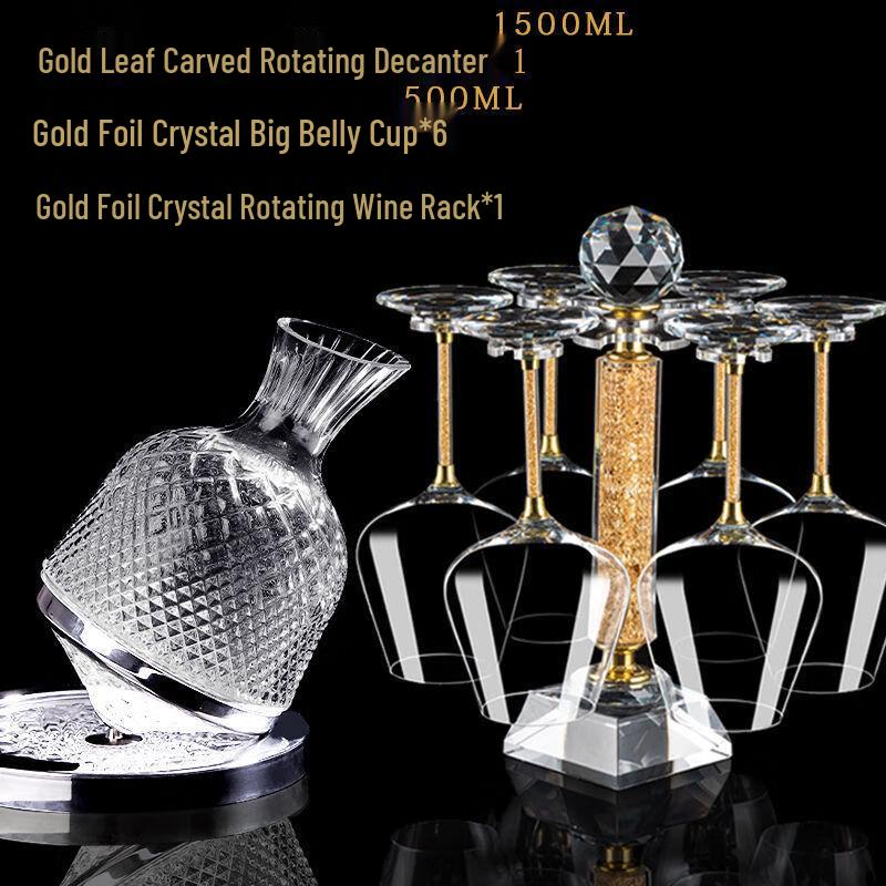 

Шанци Вращающийся Декантер и Набор Бокалов для Красного Вина