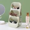 Ins Style Luxury Cosmetics Organizer: Desktop Makeup & Lipstick Holder with Brush Storage.