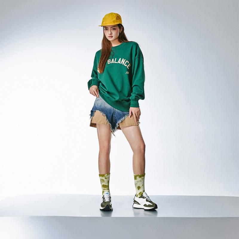 New Balance 327 Khaki White Sneakers U327LE