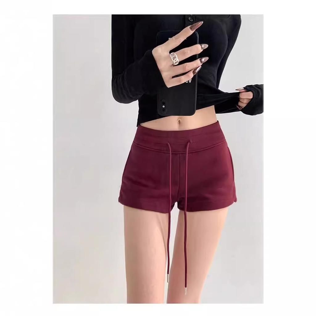 Hot Season High Waist Sports Relaxed Shorts Slim-fit Straight Pants