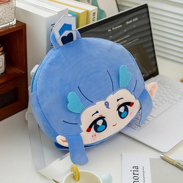 Zha Aobing Ne Plush Backpack Anime Peripheral Children Outdoor Schoolbag Cartoon