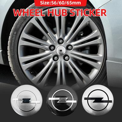 4pcs 56mm 60mm 65mm Car Wheel Center Stickers Hup Emblem For Insignia Astra J F Antara Meriva Zafira H G Corsa Vectra OPC