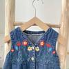Spring & Autumn Baby Denim Jumpsuit Set - Casual 2-Piece Romper & Overalls for Girls