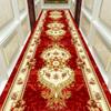 Autumn Style Long Lobby Carpet Fresh Green Grass Pattern Stairway Hallway Home Corridor Carpet Aisle Party Wedding Red Area Rugs