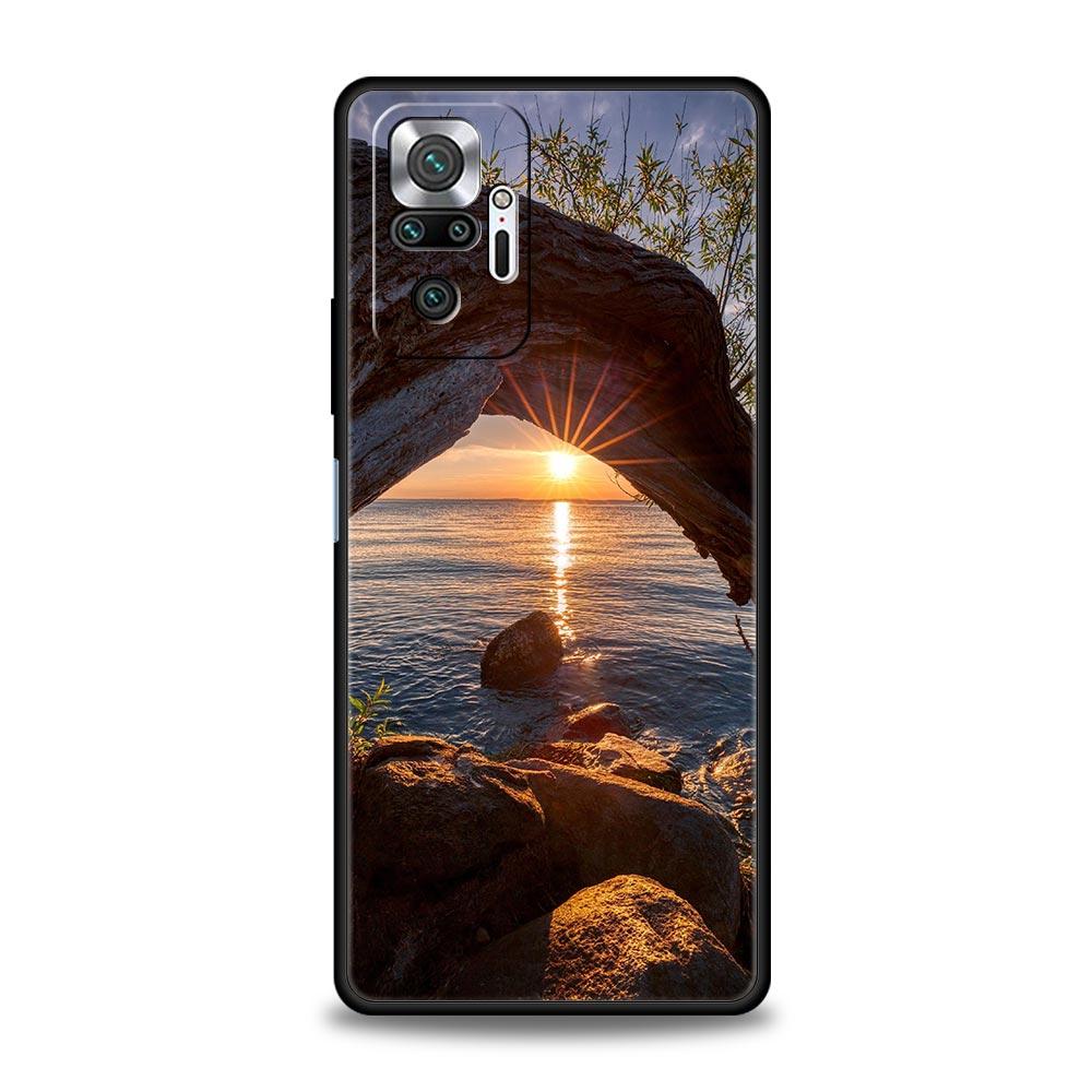 Sunset Sunset Glow Sea Phone Case For Xiaomi Redmi Note 15 14 13 12 5G 11 10 Pro Plus 4G 9S 14C 13C 12C 10C Soft TPU Cover