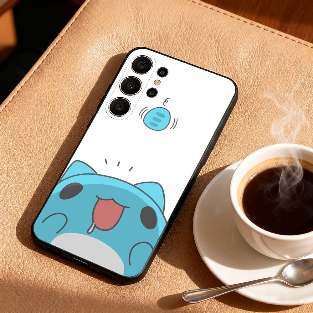 

Чехол для телефона Fluffy-Cat B-Bugcat C-Capoo для Samsung S26,S25,S24,S21,S22,S23,S30,Ultra,S20,FE,Lite,10,9, Черный чехол Samsung S26ULTRA