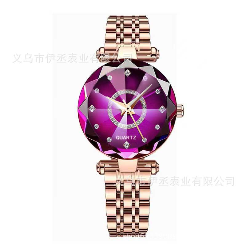 Hot Sale Niche High Value Women's Watch Fashion Heart of the Ocean Quartz Watch Diamond Watch Simple