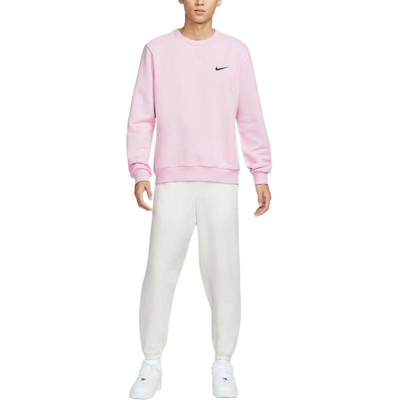 Nike Sudadera estándar Dri-Fit estilo universitario color block de secado rápido cuello redondo moda suave para hombre espuma-rosa IB5504663