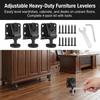 Adjustable Furniture Feet Leveling Pads for Cabinets Desks with Anti Slip Base