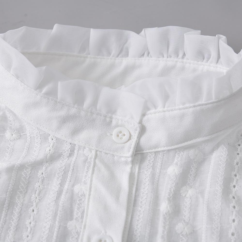 New autumn and winter collection with versatile interior fake collar decoration, ruffle edge stand collar, pure cotton decoratio