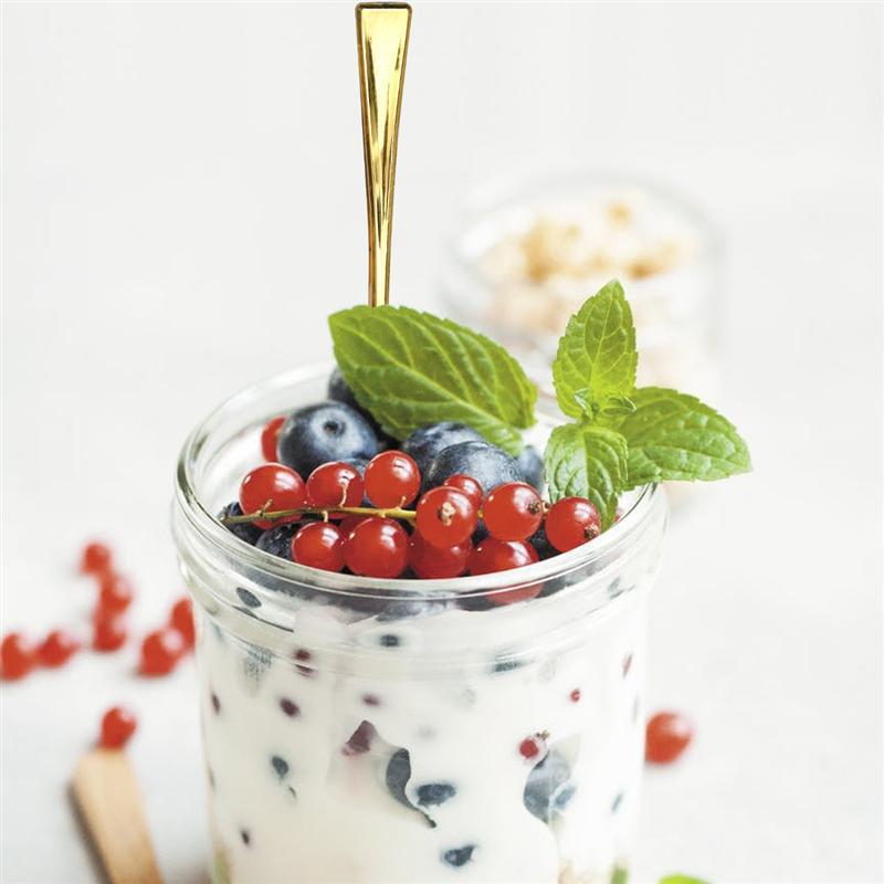 24pcs Plastic Disposable Spoons Golden Mini Spoon Set Plastic Imitate Metal Flatware For Barbecue Party Picnic Kitchenware