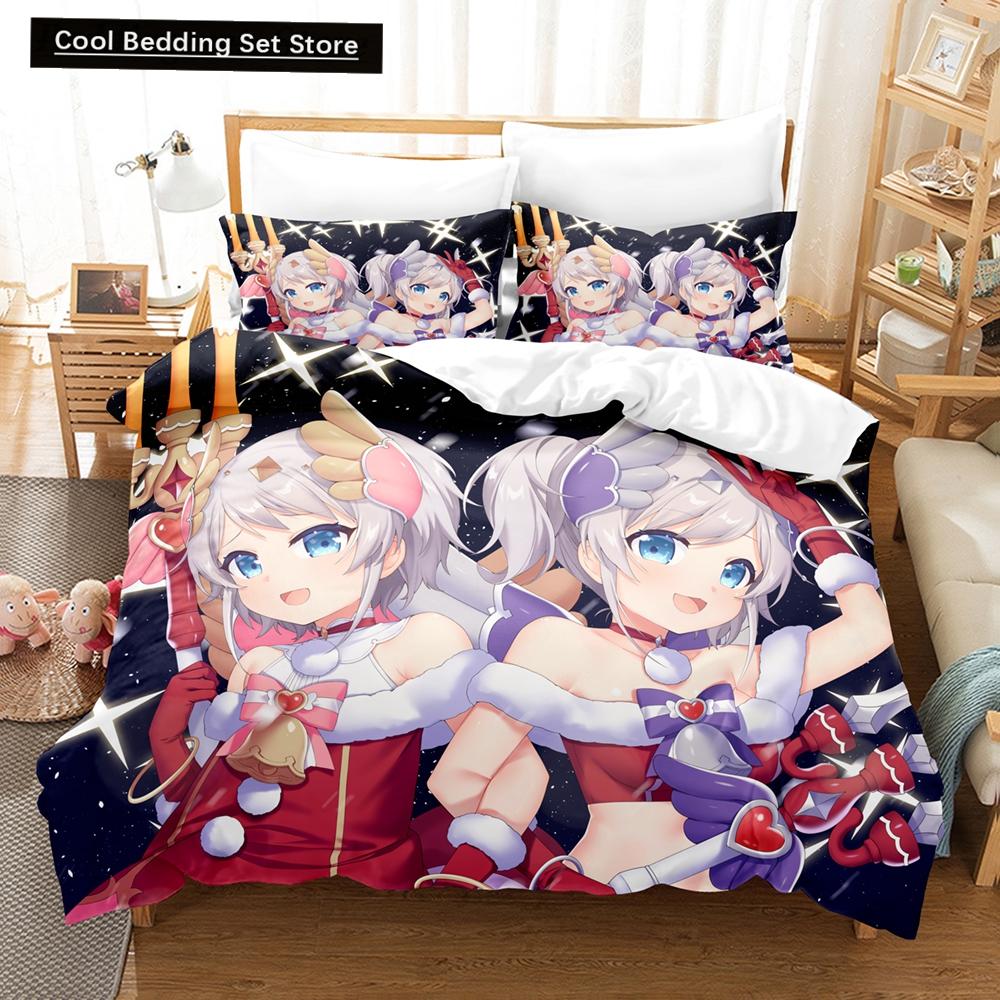 3D Druck Anime Mädchen The Ryuo's Work Is Never Done Bettwäschesets Bettbezug-Set mit Kissenbezug Twin Full Queen King Bettwäsche