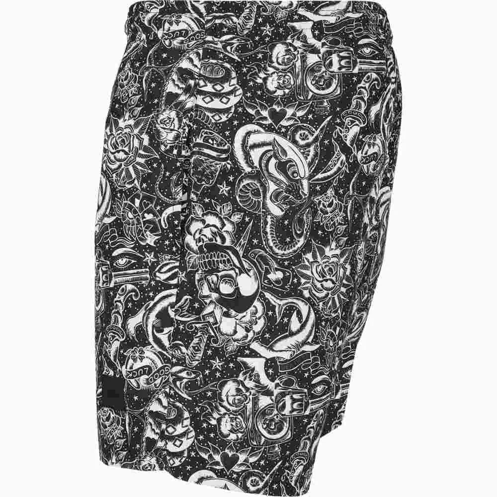Urban Classics Mens Tattoo Swim Shorts