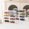Klare Acryl-Vitrine, 8 Fächer, Aufbewahrungsbox für Modellautos und Figuren, transparentes Acryl, Spielzeugauto