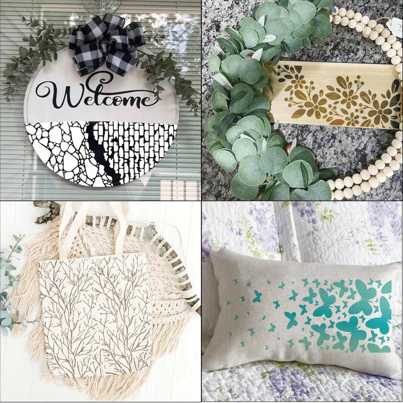 8 Pieces/set, Music Note Template, Reusable, Smooth and Clear Patterns, Painted Hollow Template, DIY Painting Template