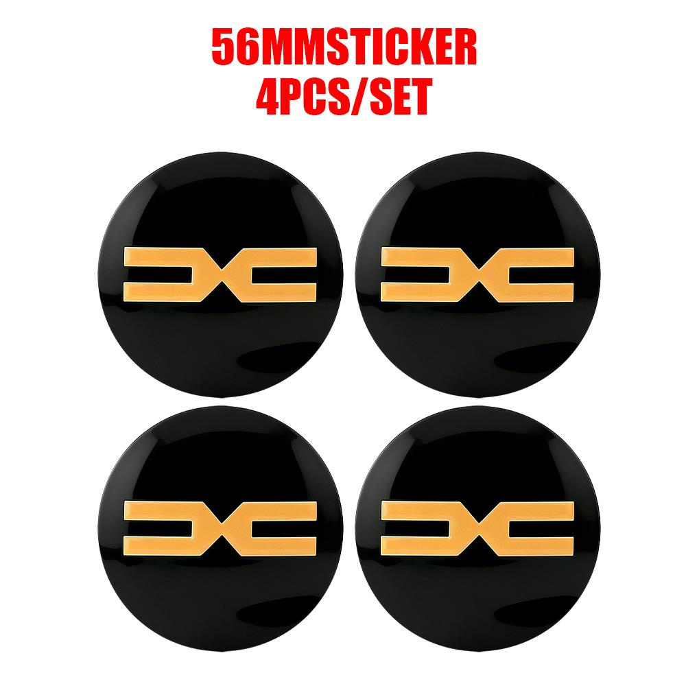 3D Car Wheel Center Hub Caps Sticker  Auto Emblem Wheel Center Cap For Dacia Duster Logan Dokker Lodgy 2 Sandero MK2 Stepway Mcv