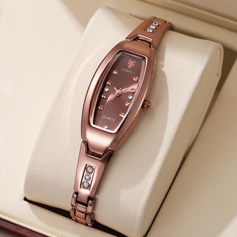 Orologio da Donna Casual Ovalato con Bracciale in Acciaio – Movimento al Quarzo