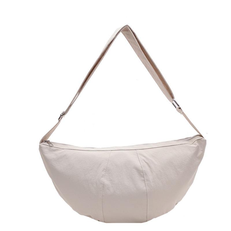 Casual dumpling bag literary women's bag spring new solid color simple shoulder bag fashionable versatile student messenger