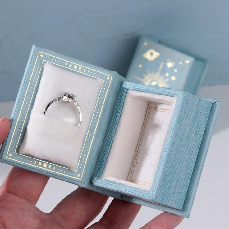 Anspruchsvolle Buch-inspirierte Schmuckschatulle Kompakte und Elegante Schmuckaufbewahrungsbox Behälter für Ringe und Accessoires