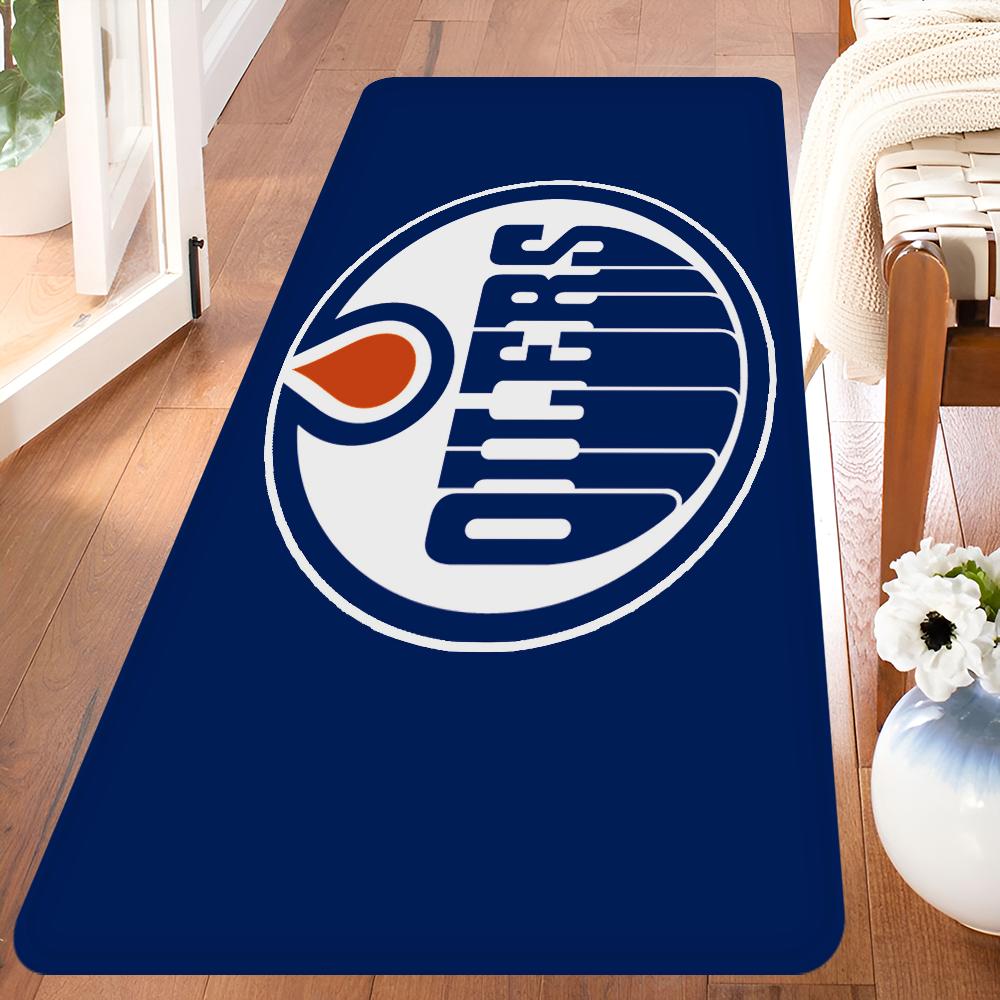 

E-Edmonton O-Oilers Bathroom Mat Anti-slip Absorb Water Long Strip Cushion Bedroon Mat Welcome Doormat 40x120cm