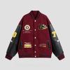 Male and Female Couples Autumn and Winter Thickened Baseball Jersey American Retro Jacket