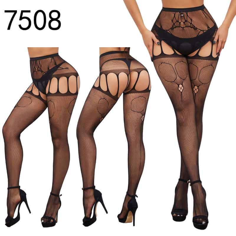 Große Plus-Size-Strumpfhose, Dessous, Damen-Spitzen-Netzstrümpfe, schwarze, sexy Leggings, hochtaillierte Mesh-Strumpfhose für Damen, 5XXXXXL