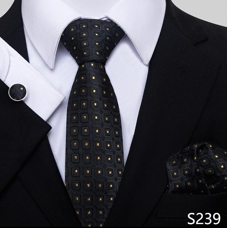 Men'S Business Dress 8Cm Hand Tie Suit Shirt Work Professional Dress Tie Accessories