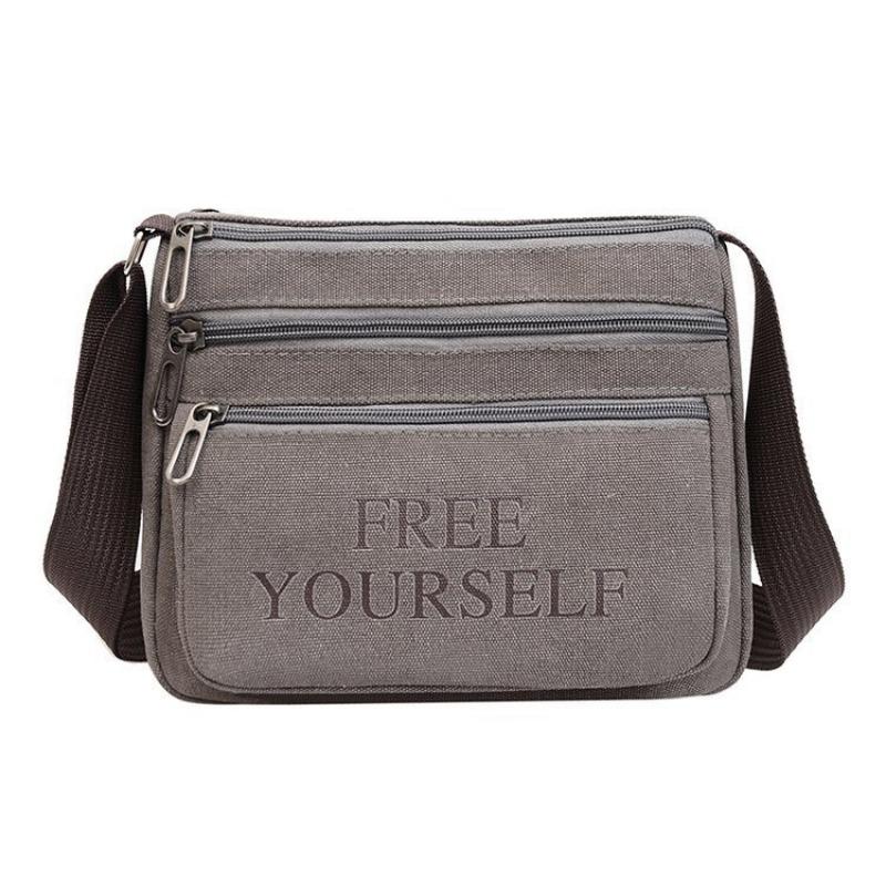 A Multi-functional Men's Bag for Work with Multiple Layers of Single-shoulder Bags for Business Casually