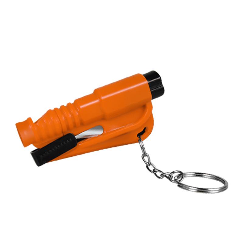 Three-in-One Car Keychain: Emergency Window Breaker and Escape Tool