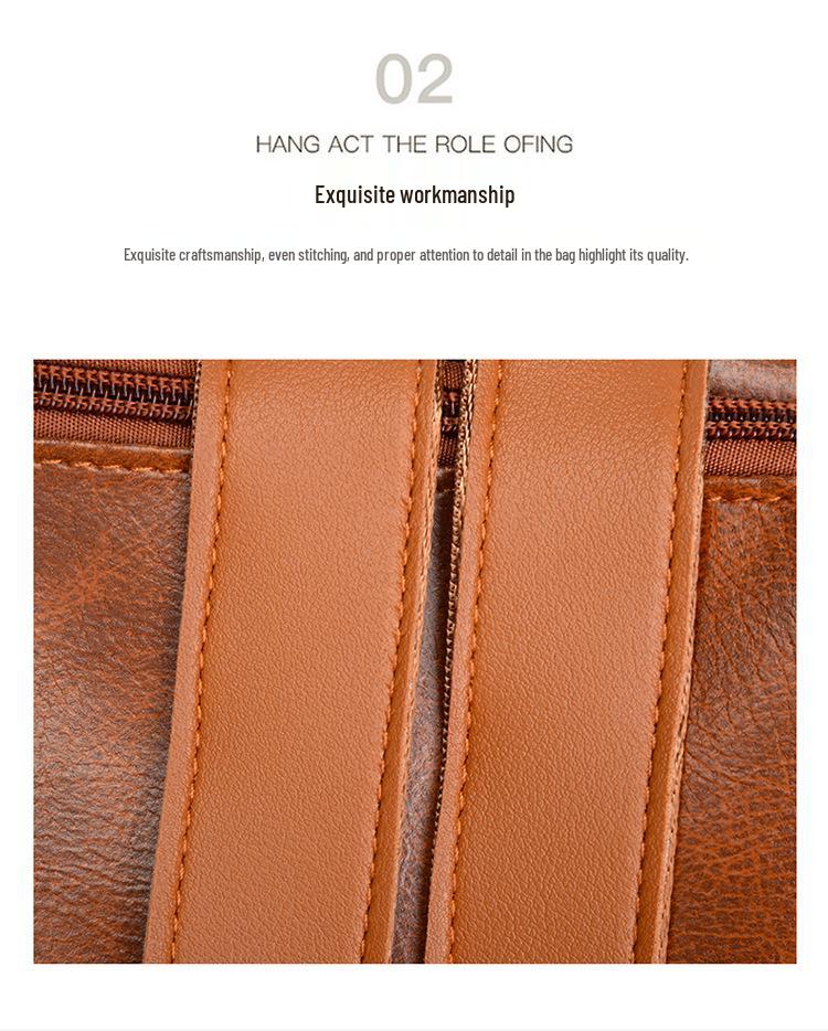2025 Women's High-End Korean Versatile Backpack - Fashionable, Large Capacity, Retro Casual School Bag