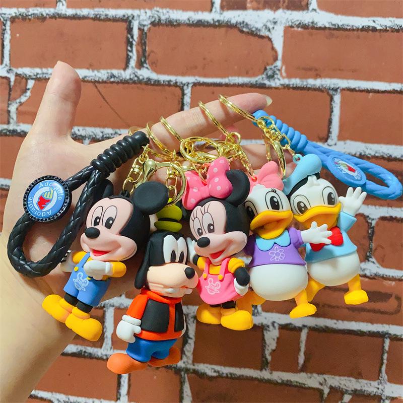 Cute Cartoon Animal Keychain Bag Charm & Car Pendant Toy for Kids