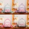 Prinzessinnen-Rucksack für Kinder mit Satin-Schmetterlingsschleife für die Schule und den Kindergarten