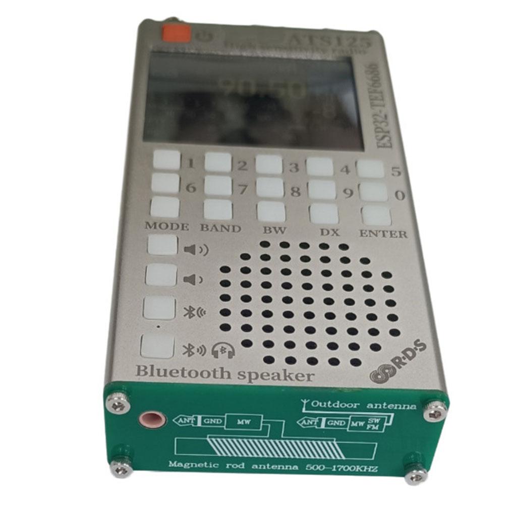 ATS125 FM Radio Featuring TEF6686 Chip 2 4 Inch IPS Touchscreen Numeric Input and 2500mAh Battery for Portable Use