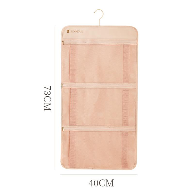 Hanging Clothes Organizer Bag - Multi-Pocket Underwear & Socks Storage For Home/Dormitory Wardrobe - Durable Space-Saving Design