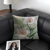 Lily Luxury Cushion Cover Natural Linen Organic Fabric Double-Sided Printing Sofa Home Decor Gift Pillow Case