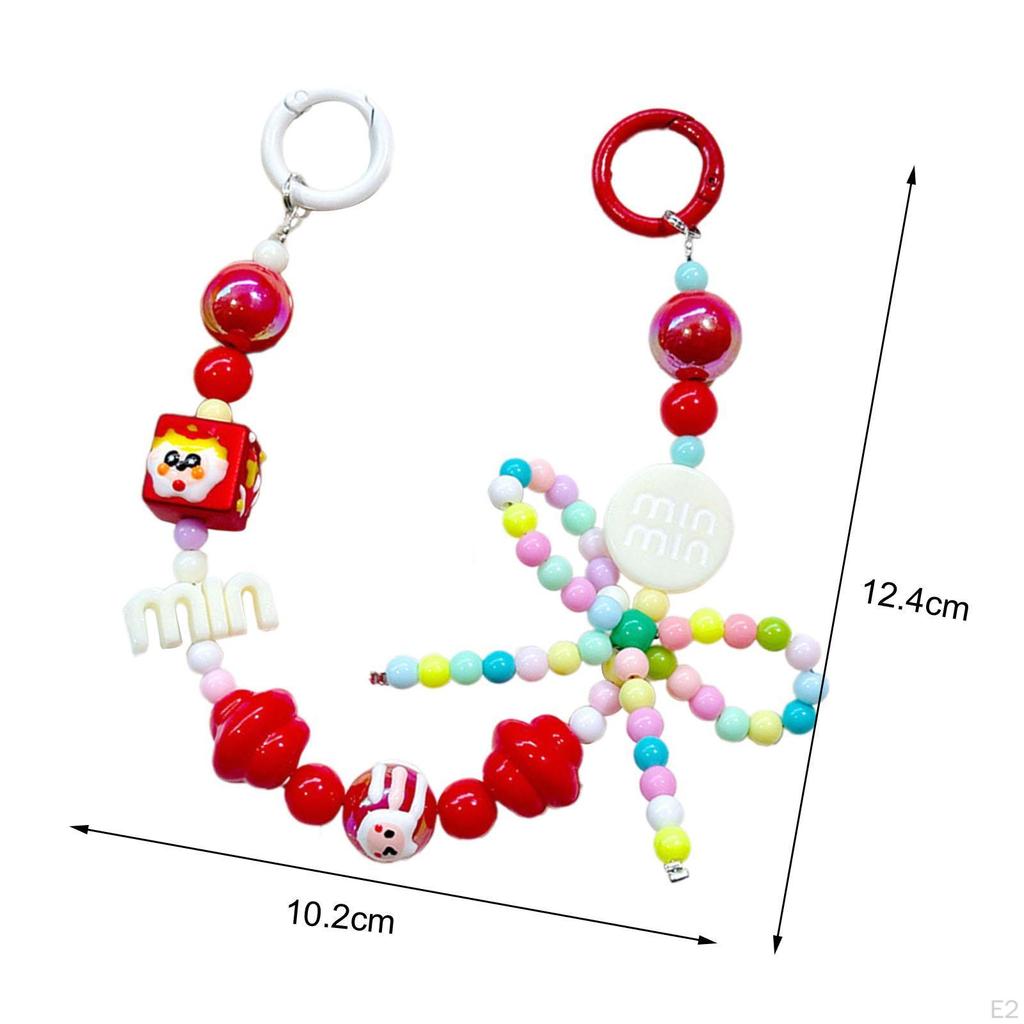 Korálkový držák na klíče Multifunkční klíčenka na dárek k narozeninám na Valentýna