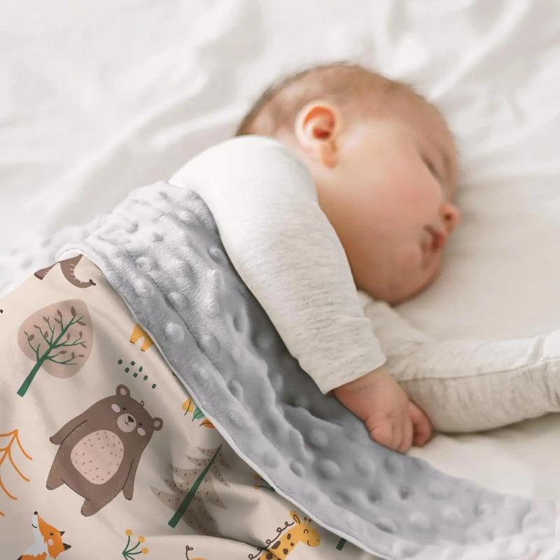 75*100CM Soft Baby Blanket for Newborn Swaddle Breathable Receiving Blanket Kids Quilt Nursery Bedding Infant Bath Towel Gift