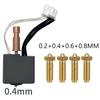 For Anycubic Kobra S1 Hotend Metal Upgrade Without Ptfe 0.4 0.6 0.2 0.8 Hot End Bi Metal Heatbreak Nozzle Kobra S1 Accessories