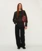 SUNBURNPROJECT Damaged Color Block Knit, Black