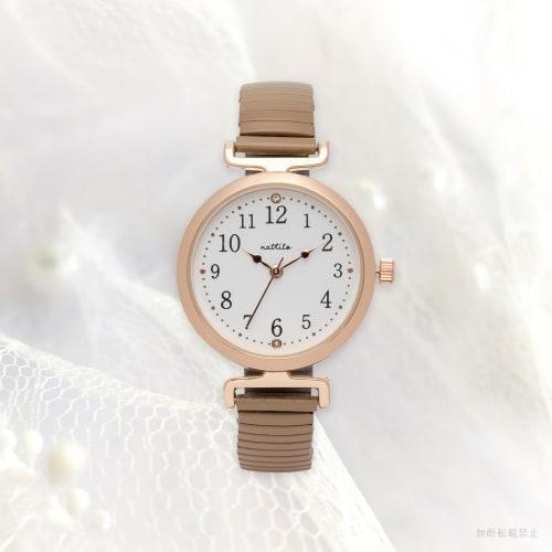 Fieldwork Women's Analog Watch with Metal Band and Bellows, Stainless Steel, 5 ATM Water Resistance, WP Nadi Brown, MKJ3015-5