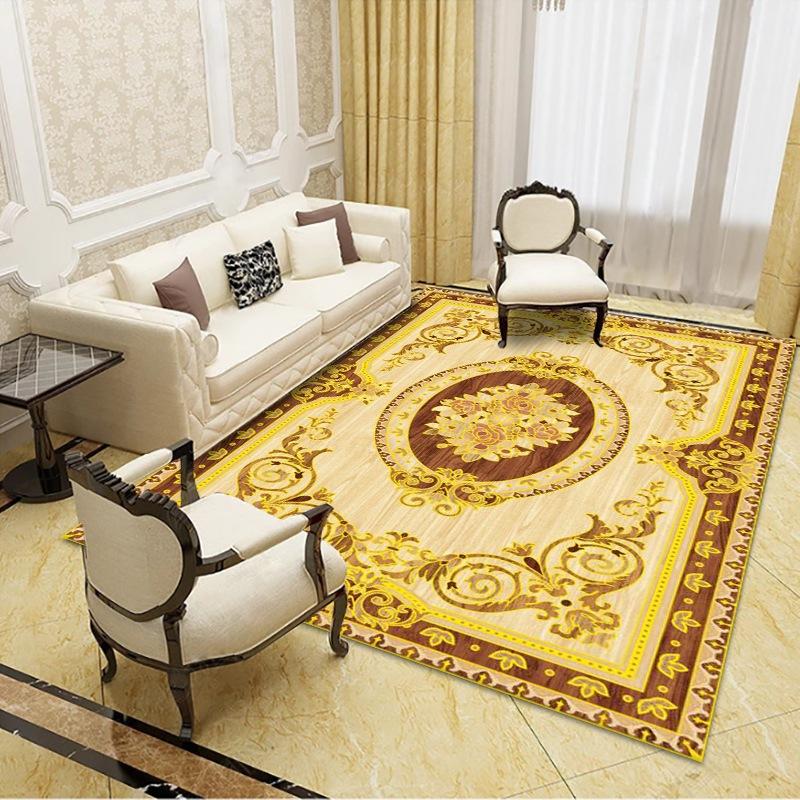 Bohemian Retro Carpet for Living Room Bedroom Mat Non-Slip Area Rug Persian Geometric Carpets Bedside Home Decoration Floor Mat