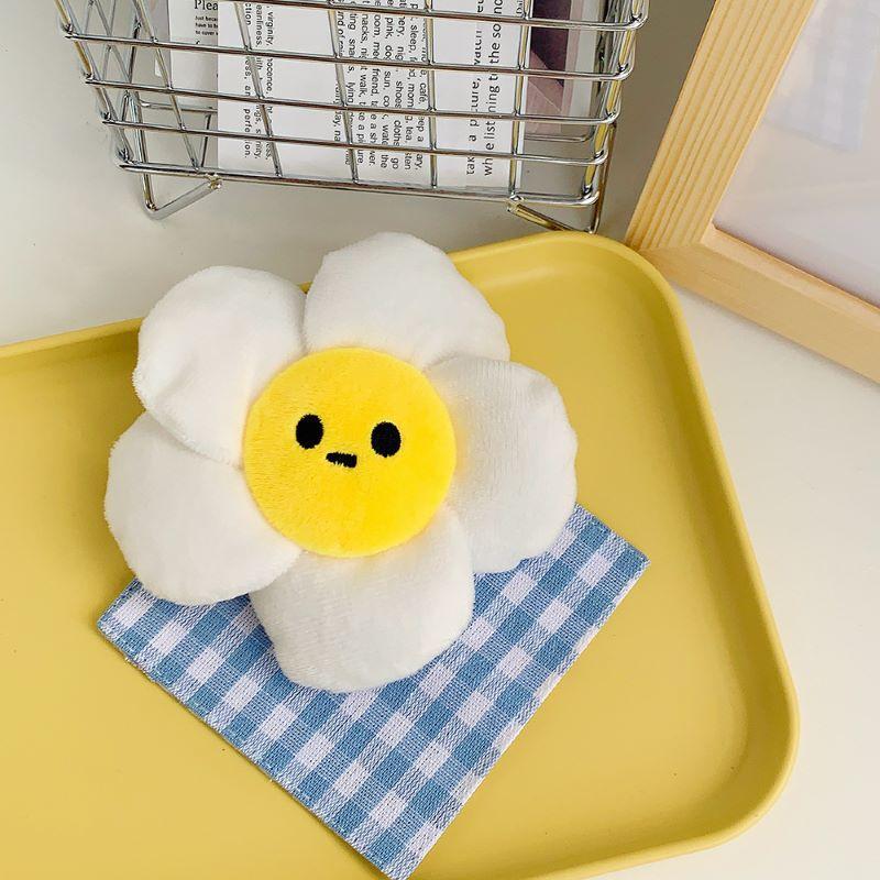 Cute Colorful Sun Flower Cartoon Doll Backpack Grabbing Machine Doll Clothes Pendant Keychain Plush Doll