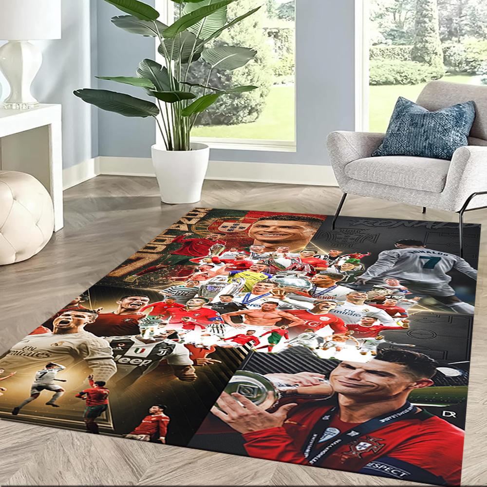 Cristiano Ronaldo 36 Area Rug Design for Study Room Game Room Hallway Kitchen Antislip Carpet Anime Office Decor