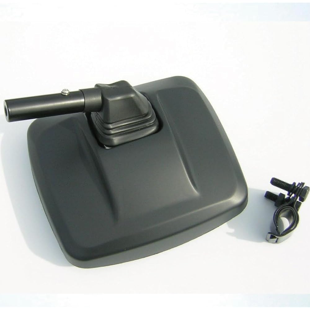 Jet Inoue Square Side Under Mirror Curved Lens 300R Wide Mirror Truck Side Mirror Black 501532