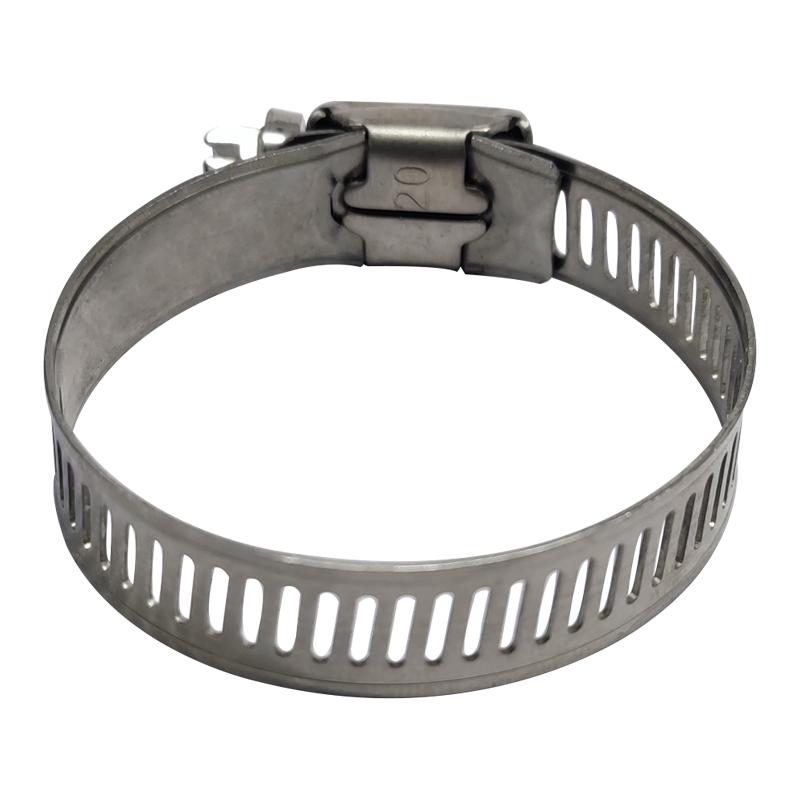 304 Stainless Steel American Style Hose Clamp for Gas and Water Pipes
