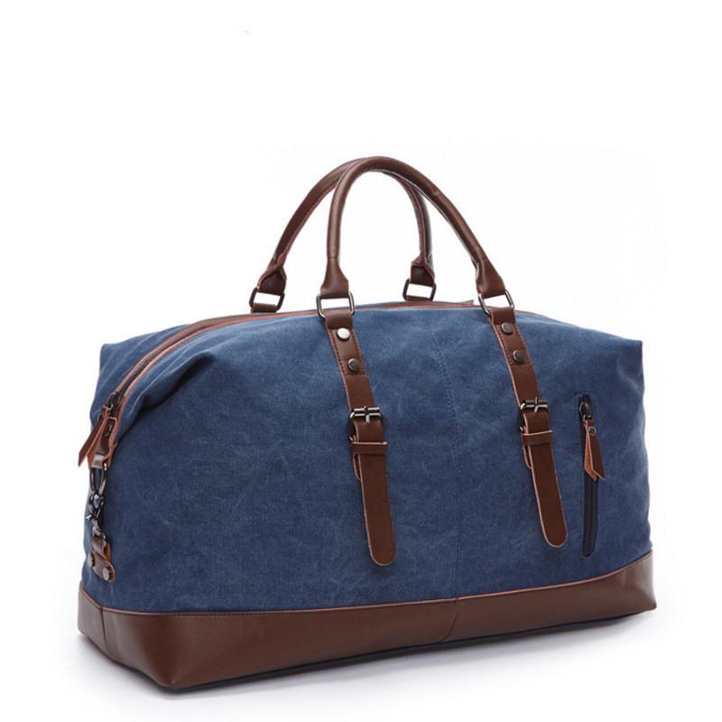 

Retro Canvas Handbag Travel Bag Men s Fashion Trend Large Capacity Short Distance Travel Luggage Bag Shoulder Backpack Male