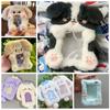 Cute Cartoon Rabbit/Dog/Cat Plush Photocard Case Photo Card Holder Portable INS Card Case Students Idol Photos Protective Cover