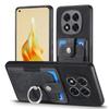 Luxury Leather Car Magnetic Wallet Case for Xiaomi Redmi Note 14 Pro Plus Ring Stand Card Slot Cover for Redmy Note14 Note14pro+