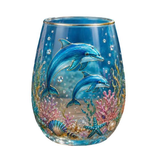 Sea Turtle Glass Tumbler, Ocean Theme Drinking Mug, Borosilicate Tea Cup for Coffee Juice, Beach Gift for Nature Lovers