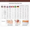 Classical Charm Rose Gold Color Oval Round Ring for Women Set  Metal Inlaid Rose Gold Stones Ring Set Jewelry